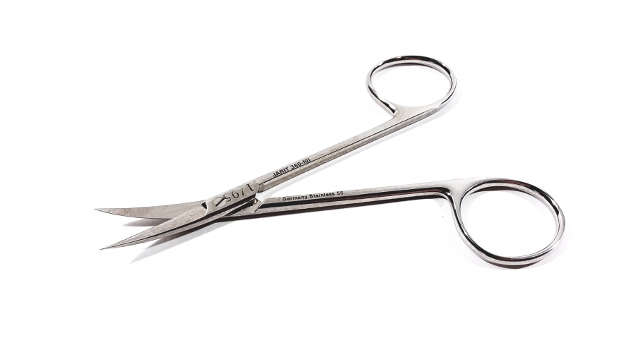 Jarit Iris Scissors, SharpSharp, Curved 116mm x 25mm
