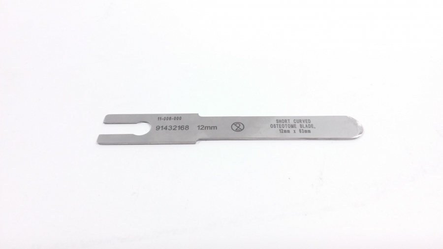 Tecomet Curved Osteotome Blade, 12mm