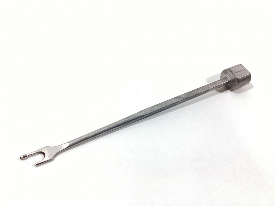 V. Mueller Bone Hook / Positioning Fork (with Striking Cap)