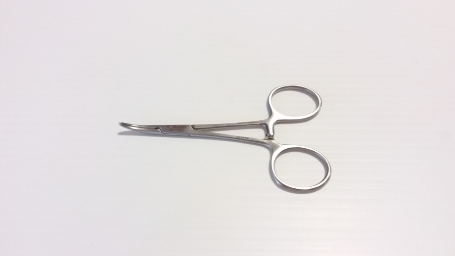V. Mueller Hartman Mosquito Forceps, Delicate Jaws, Curved
