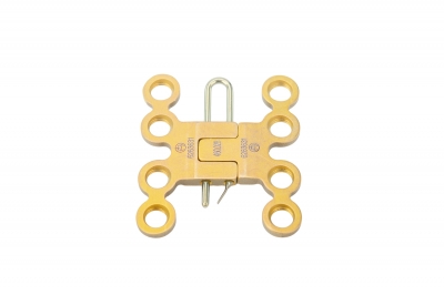 Synthes Titanium Sternal Locking Manubrium H-Plate, Large, 8 Holes 460.028