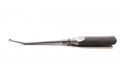 KMedic Cone Ring Curette, Size #3, 3 mm Diameter, 9&quot; With Knurled Handle