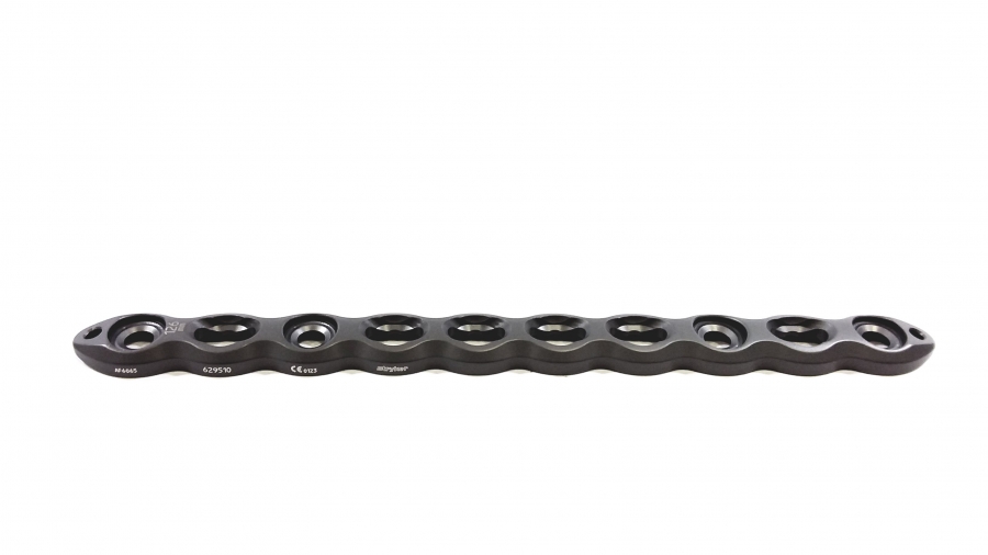 Stryker Variax 2 Compression Plate, Narrow, Straight, 10-Hole, 126 mm Length