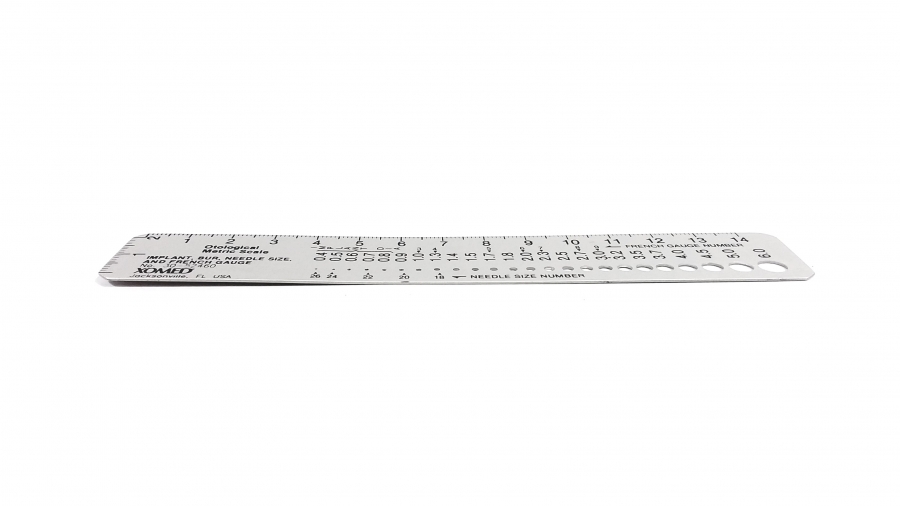 Xomed Implant, Bur, Needle Size, and French Gauge