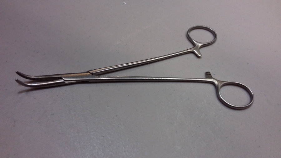 Pilling Lahey Gall Duct Forceps, Slender Blades, Standards Serrations, 7 1/2&quot; (190mm)