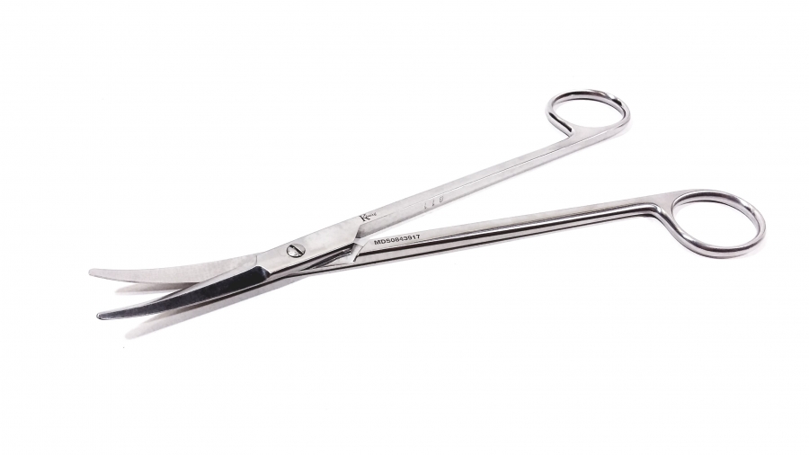 Konig Prince Tonsil Scissors, Curved, Blunt/Blunt