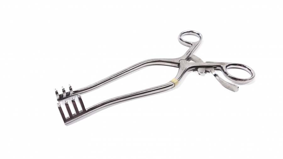 Codman Weitlaner Retractor, Self-Retaining, 3 x 4 Sharp Prongs