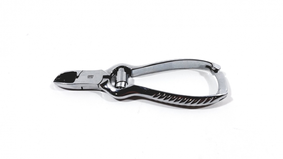 Jarit Nail Nipper 5-1/8&quot; (13cm), Concave Barrel Spring, Chrome Plated