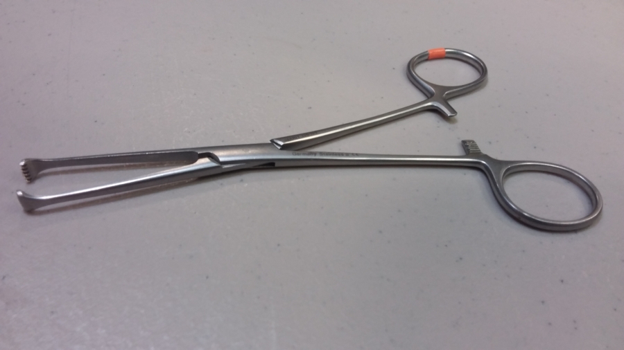 Jarit Allis Forcep, 6 1/4&quot; (156mm) 5 x 6 Teeth, 7mm Wide Jaws