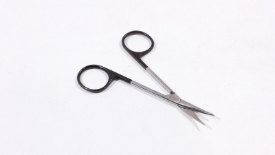 Aesculap Stevens SuperCut Dissecting/Tenotomy Scissors, Curved, Delicate Pattern, Wave Cut, Blunt/Blunt BC905R
