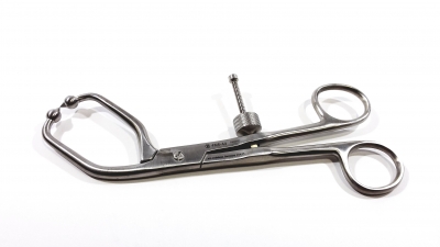 Zimmer Pelvic Reduction Forceps, Speed-Lock, w/Angled Pointed Ball Tip, 190 mm