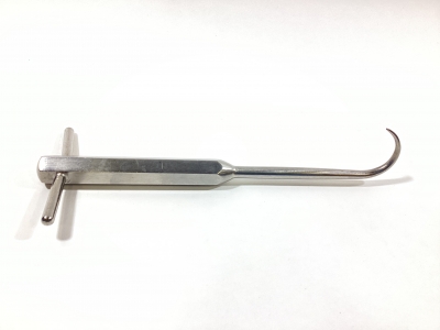 V. Mueller Bone Hook with T‑Handle (Impaction Cap)