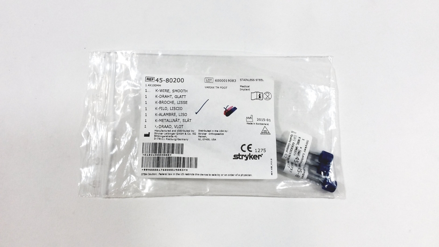Stryker Kirschner Wire, 1.4mmX100mm