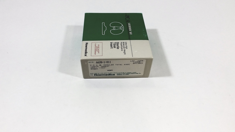 Howmedica P.C.A Modualr Total Knee Tibial Instert Right, Small