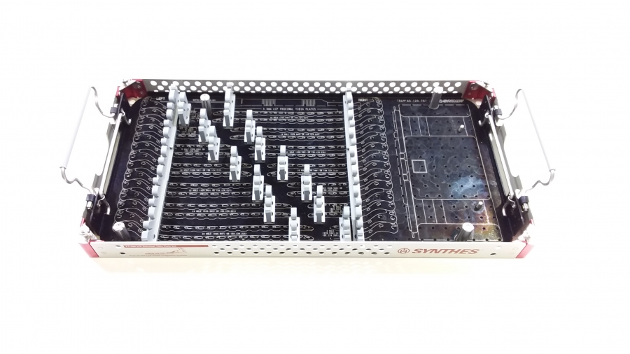 Synthes Graphic Case for 3.5mm LCP Proximal Tibia Plate Set