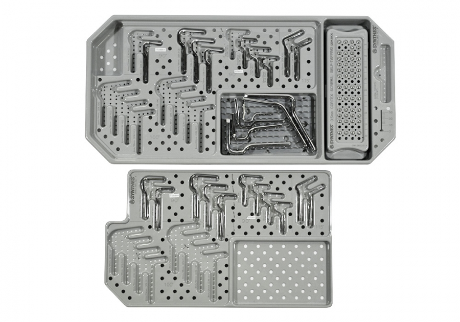 Synthes 3.5 mm Implant Auxiliary Tray for CAPOS Implant Set