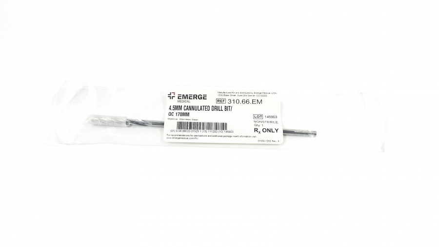 Emergency Medical 4.5 mm Cannulated Drill Bit