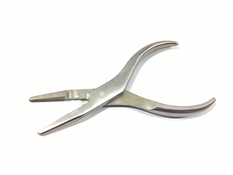 KMedic Bone Holding Forceps (Curved, Serrated Jaw)