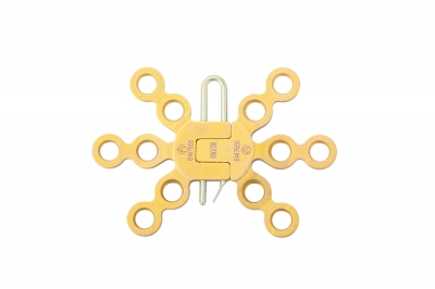 Synthes Sternal Locking Plate 2.4, star-shaped, 6+6 holes, Pure Titanium 460.036