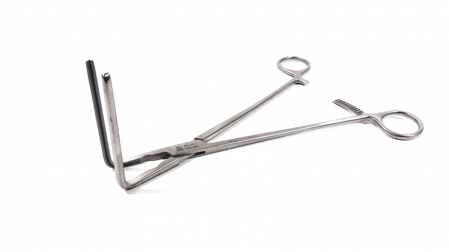 Pilling Sterlinger Right Angle Clamp, Large Size, Debakey-Type Jaw, Angled 90°